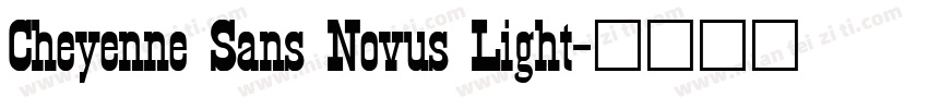 Cheyenne Sans Novus Light字体转换